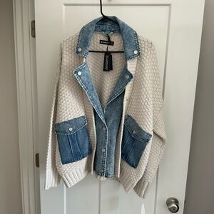Blank NYC Denim and Knit Jacket